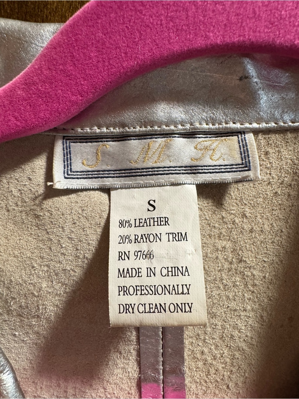 Women’s Metallic Silver Genuine Leather  Coat Jacket - Picture 3 of 7